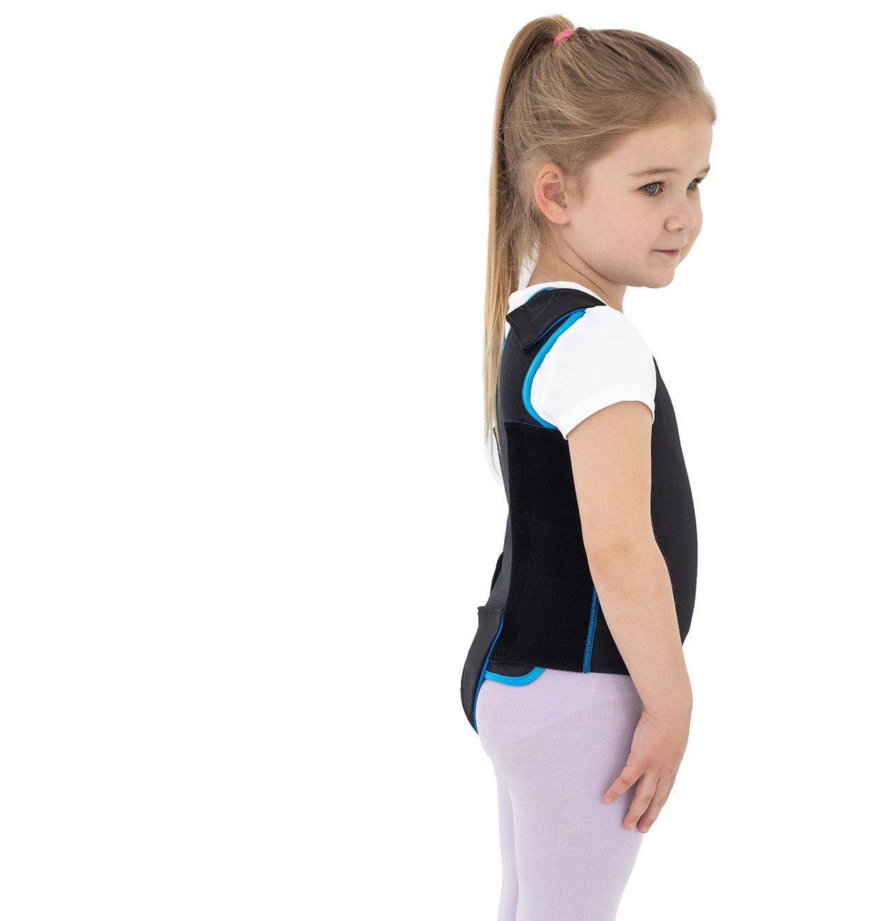 Compression vest with back panel