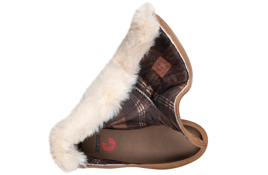 BILLY - Cozy Boots Chestnut winter footwear for children's orthoses