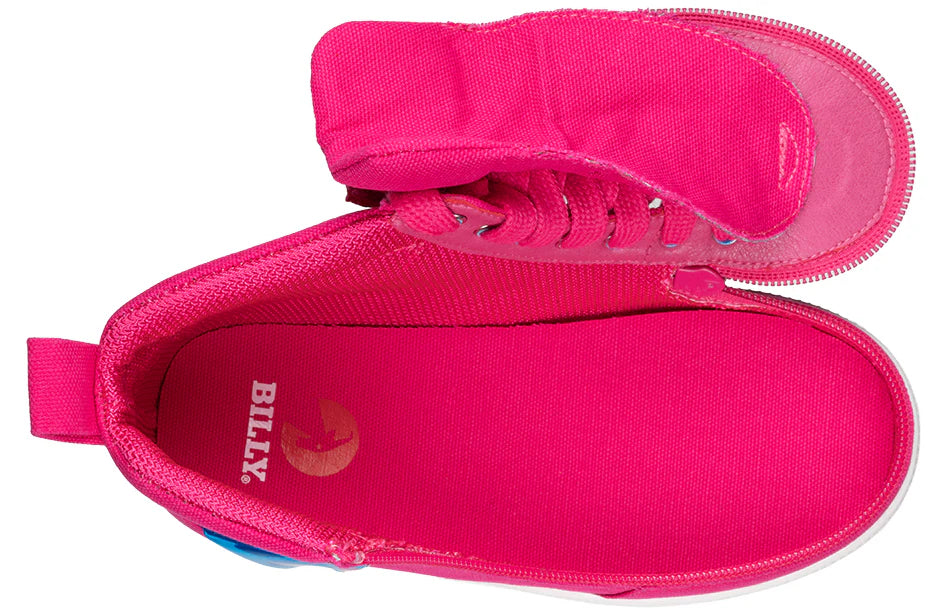 BILLY - Obuwie do ortez dla dzieci High Tops DR Pink/Blue Light Ups