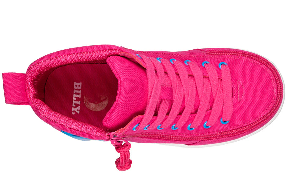 BILLY - Obuwie do ortez dla dzieci High Tops DR Pink/Blue Light Ups