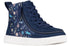 BILLY - Classic Lace High Navy Space children's orthotics shoes