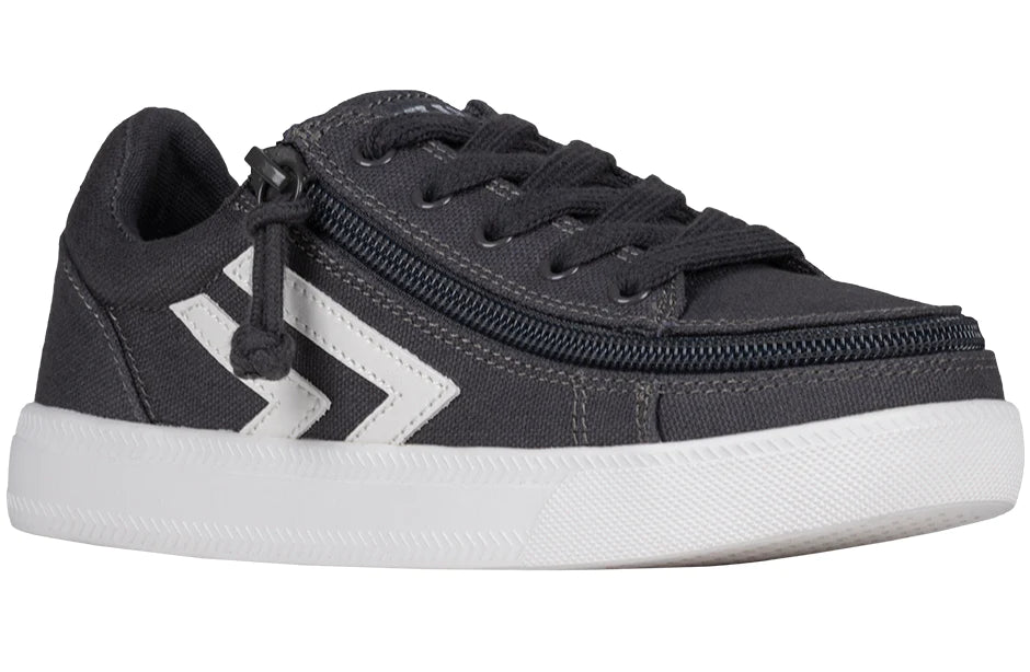 BILLY - Obuwie do ortez dla dzieci Lace Low Street Dark Grey/White