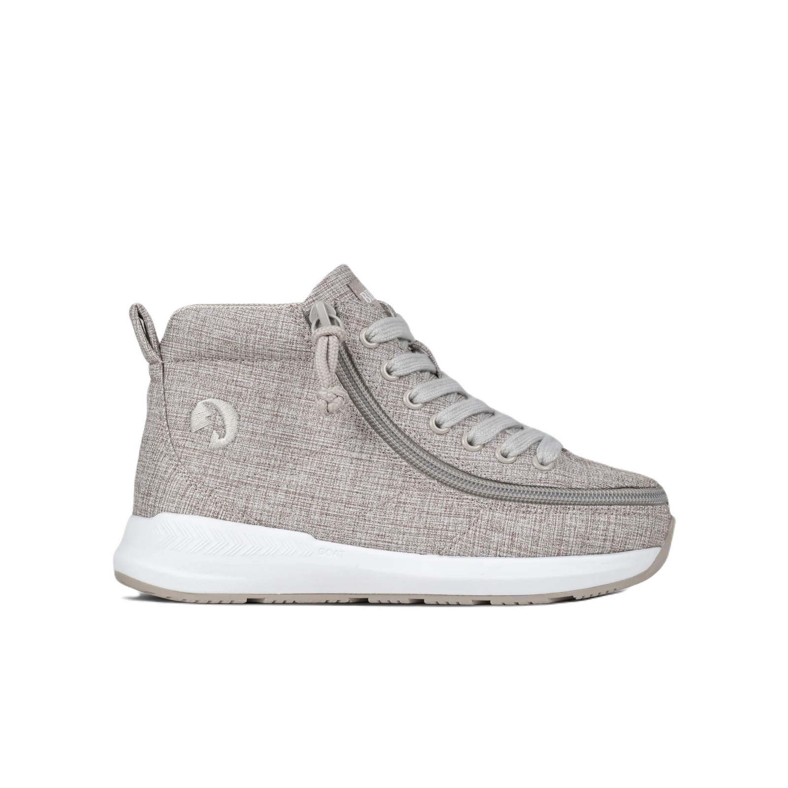 BILLY - Obuwie do ortez dla dzieci Classic High Top Goat AFO-Friendly Grey Jersey