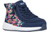 BILLY - Obuwie do ortez dla dzieci Classic High Top Goat AFO-Friendly Navy Floral