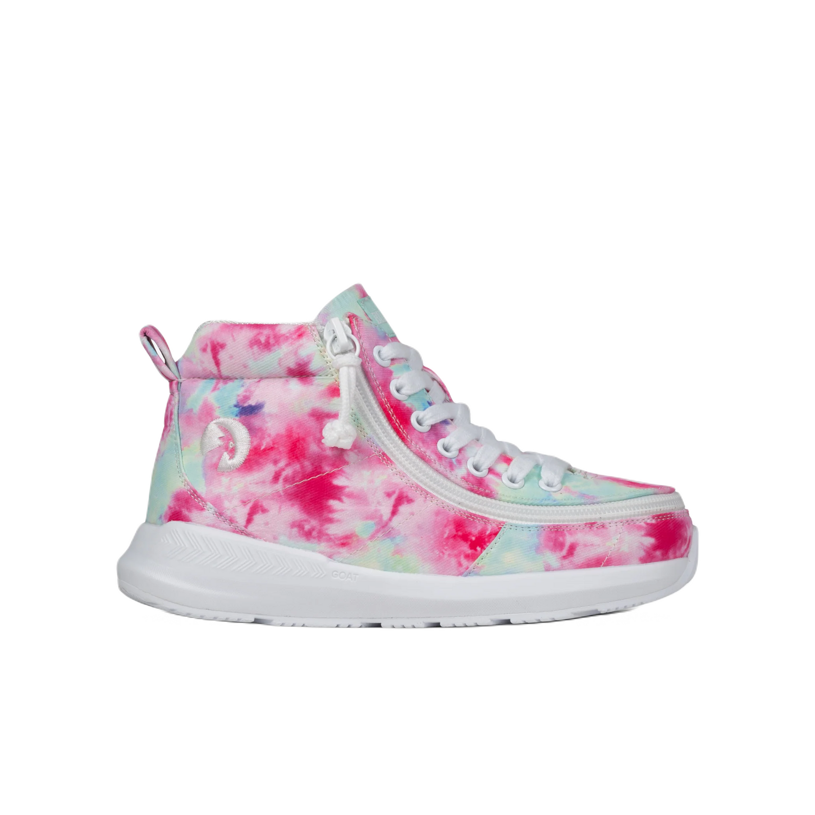 BILLY - Obuwie do ortez dla dzieci Classic High Top Goat AFO-Friendly Pink Watercolor