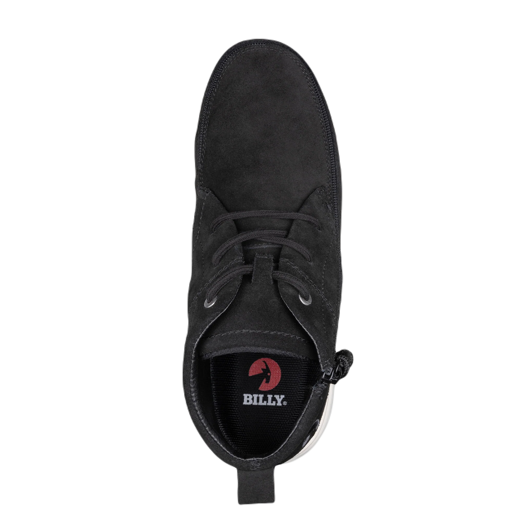 BILLY - Orthotic footwear for men Black Suede Comfort Chukkas