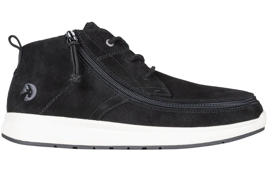 BILLY - Obuwie do ortez dla mężczyzn Suede Comfort Chukkas Black