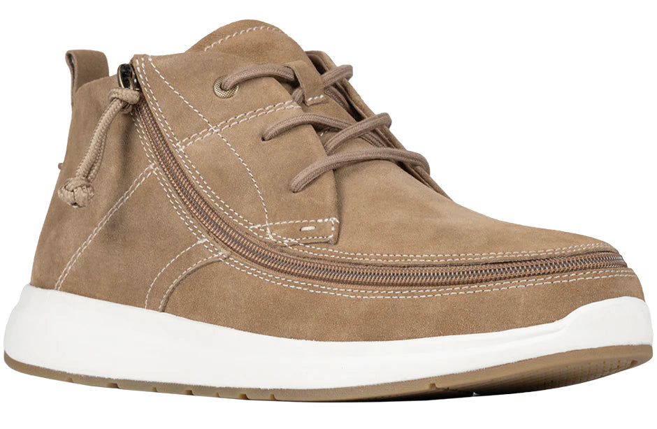 BILLY - Obuwie do ortez dla mężczyzn Suede Comfort Chukkas Sand