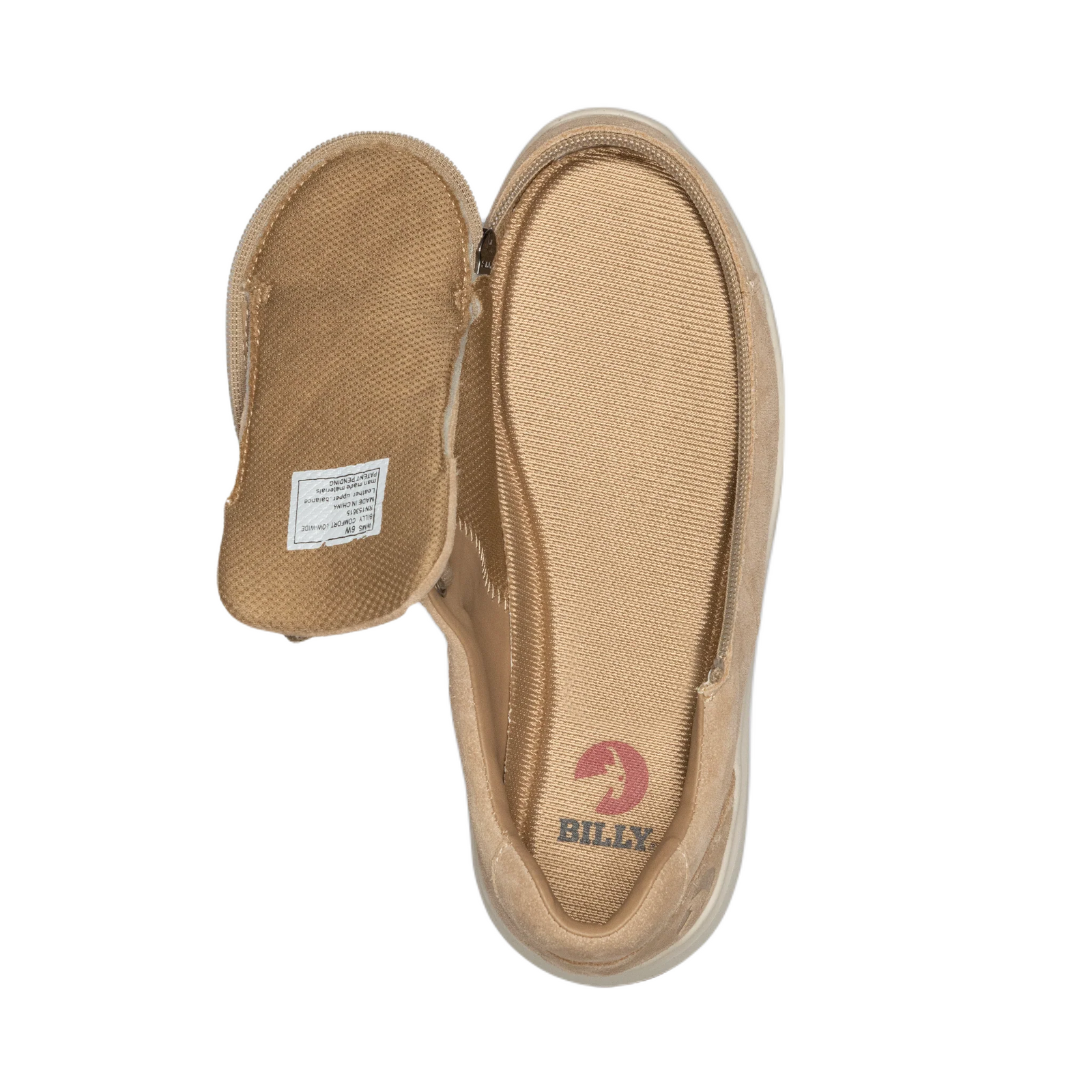 BILLY - Obuwie do ortez dla kobiet Comfort Low Suede Tan