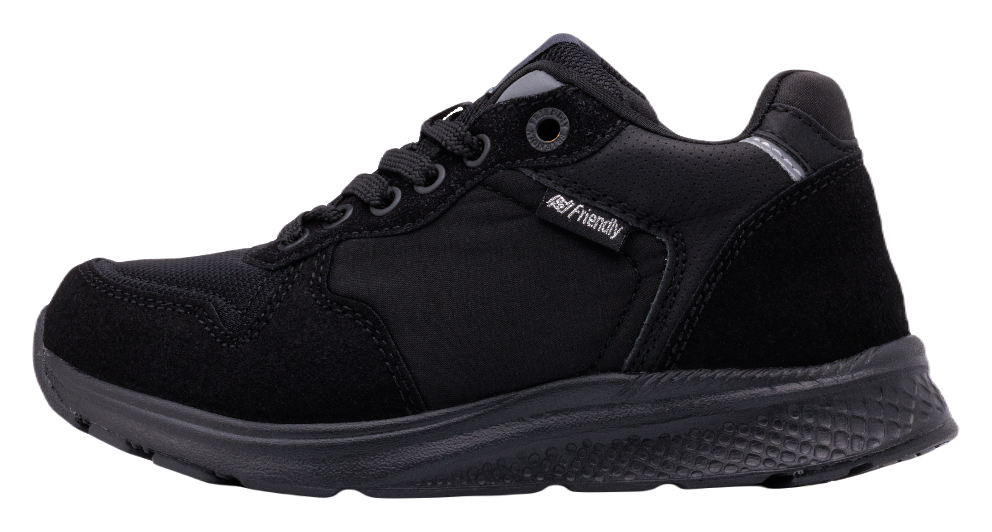 FRIENDLYSHOES - Obuwie do ortez dla dzieci Excursion All Black