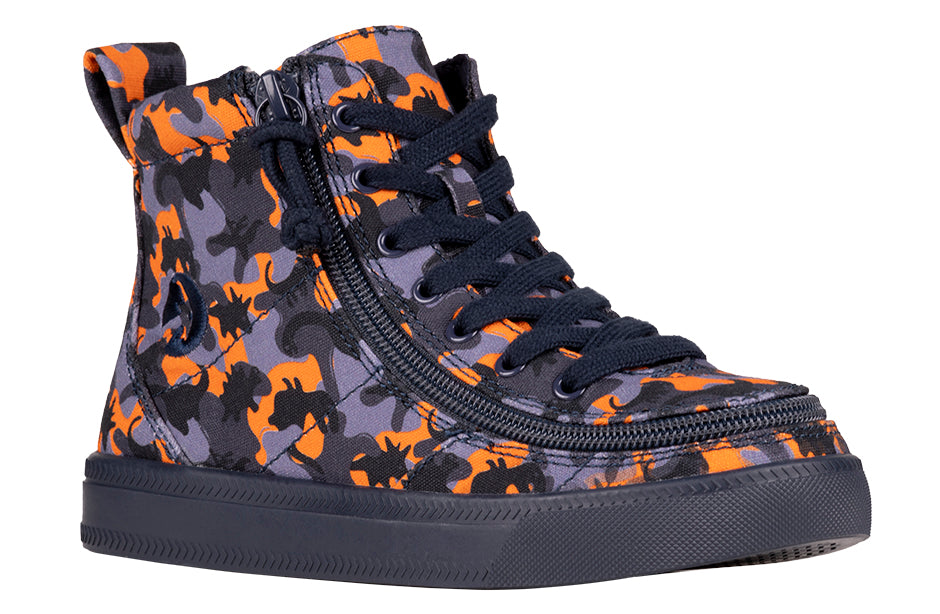 BILLY - Obuwie do ortez dla dzieci Classic Lace High Dino Orange