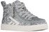 BILLY - Obuwie do ortez dla dzieci Sneaker Glitz High Tops Silver