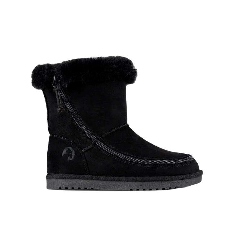 BILLY - Cozy Boots Black winter footwear for children's orthoses