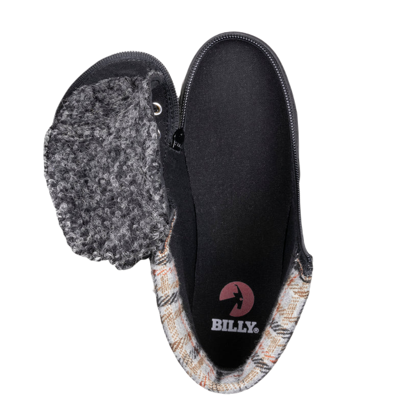 BILLY - Winter footwear for children's orthoses Cuffs Black