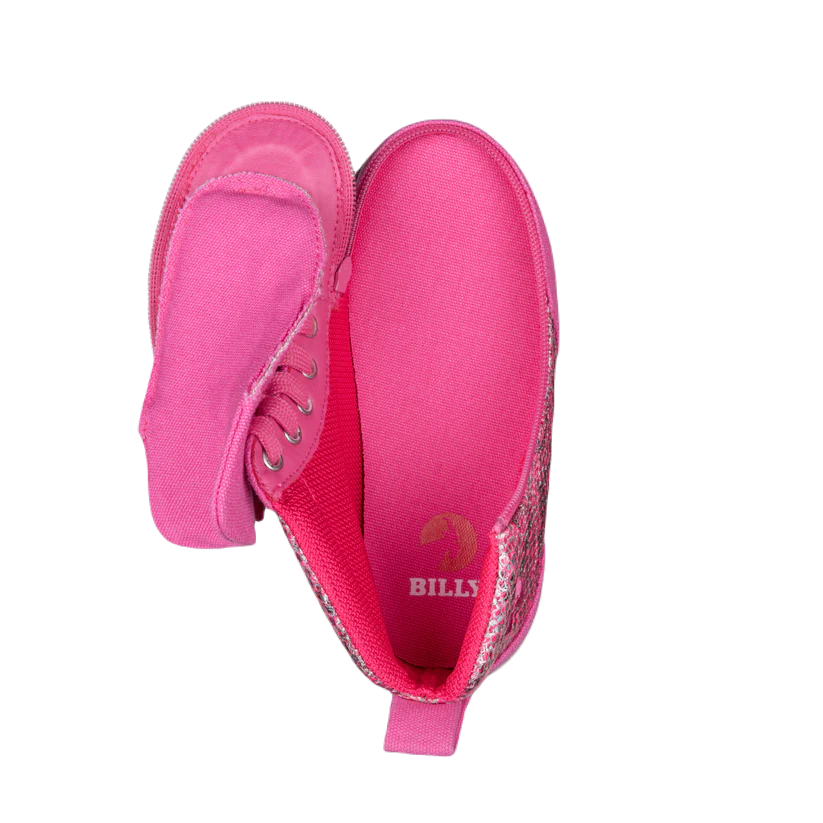 BILLY - High Tops DR II Fuchsia Snake children's orthotics shoes