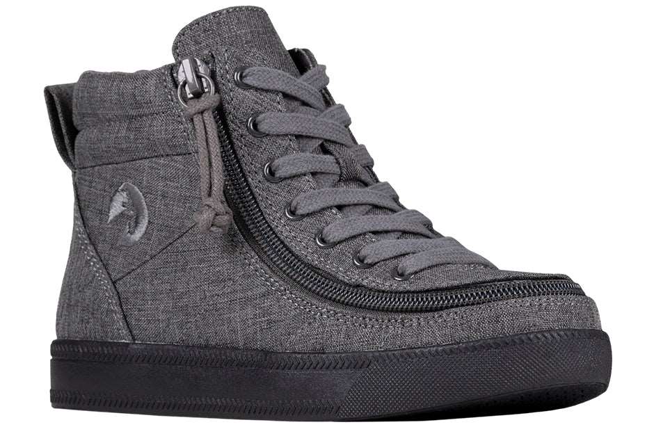 BILLY - Obuwie do ortez dla dzieci Street High Tops Jersey Charcoal