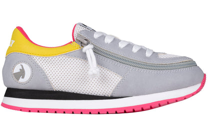 BILLY - Footwear for children's orthotics Jogger Mids Grey/Pink